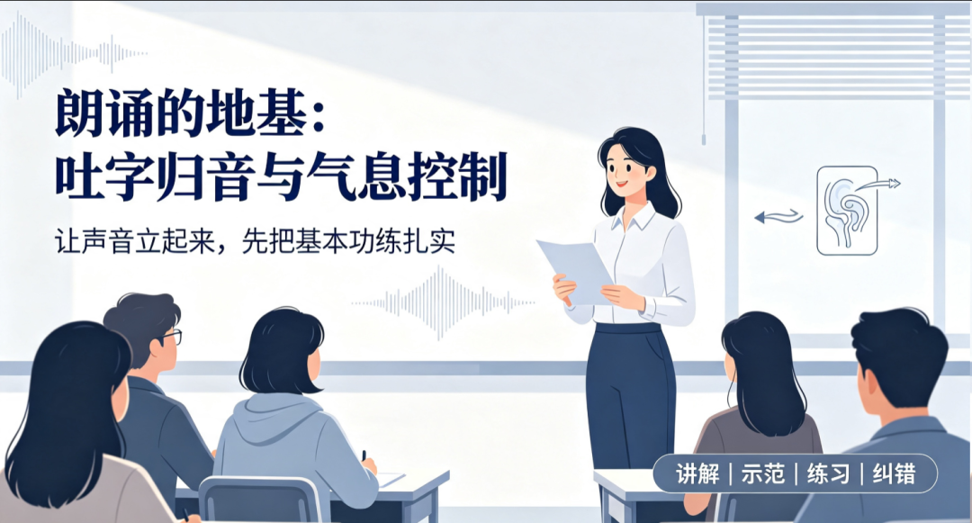 朗诵艺术培训｜以声传情，让文字拥有温度（一）